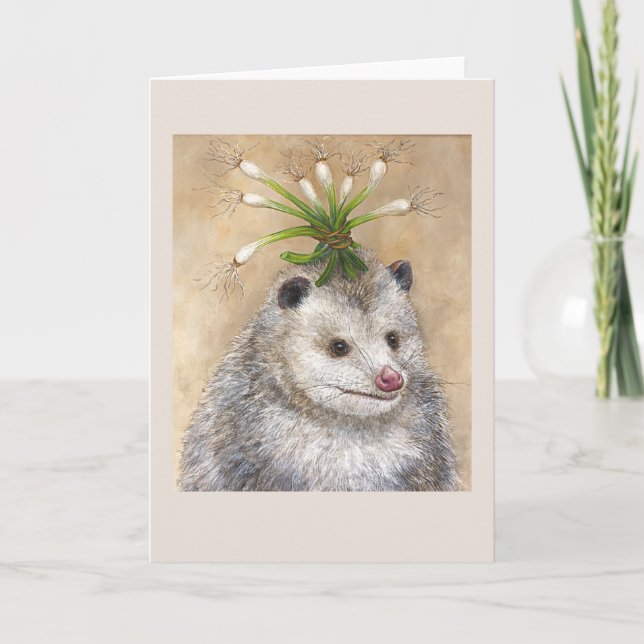 Party Possum greeting card (Front)
