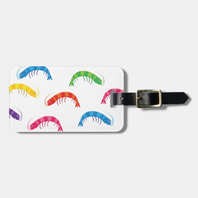 Party Prawns Luggage Tag (Front Horizontal)