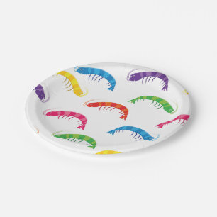 Party Prawns Paper Plate