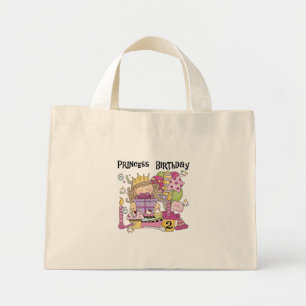 Party Princess 2nd Birthday Tshirts and Gifts Mini Tote Bag