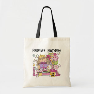 Party Princess 2nd Birthday Tshirts and Gifts Tote Bag