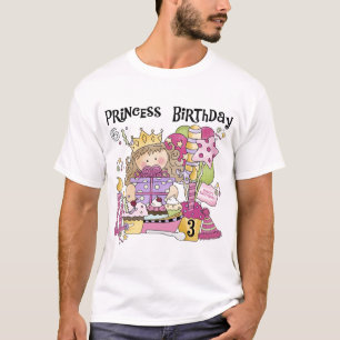 Party Princess 3rd Birthday Tshirts and Gifts