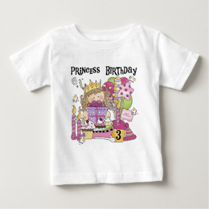 Party Princess 3rd Birthday Tshirts and Gifts