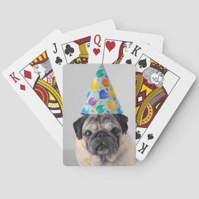 Party Pug Playing Cards (Back)