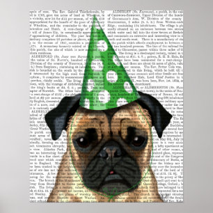 Party Pug Poster