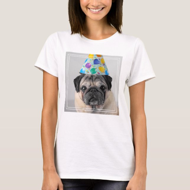 Party Pug T-Shirt (Front)