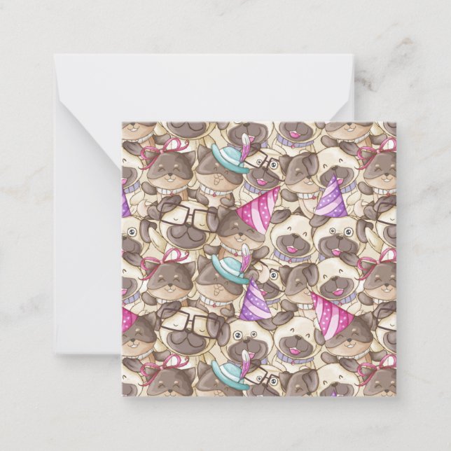 Party Pugs Card (Front)