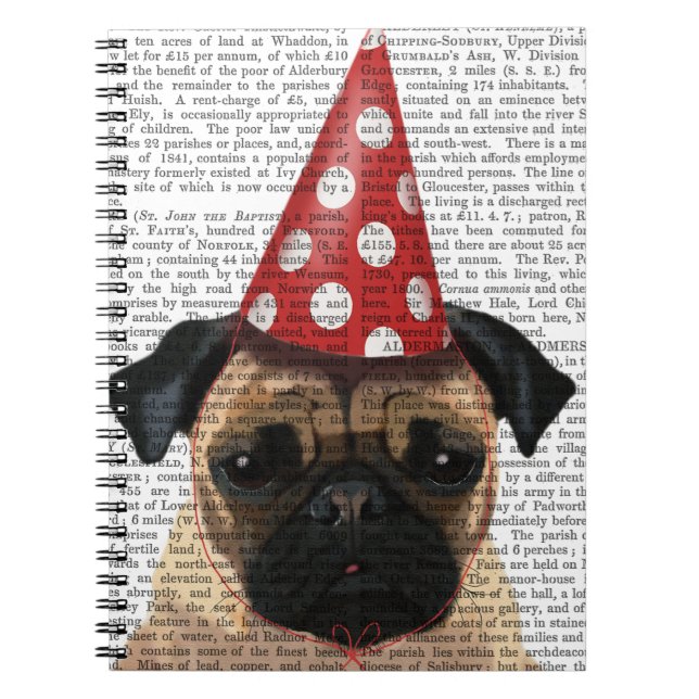 Party Pugs Pair Notebook (Front)