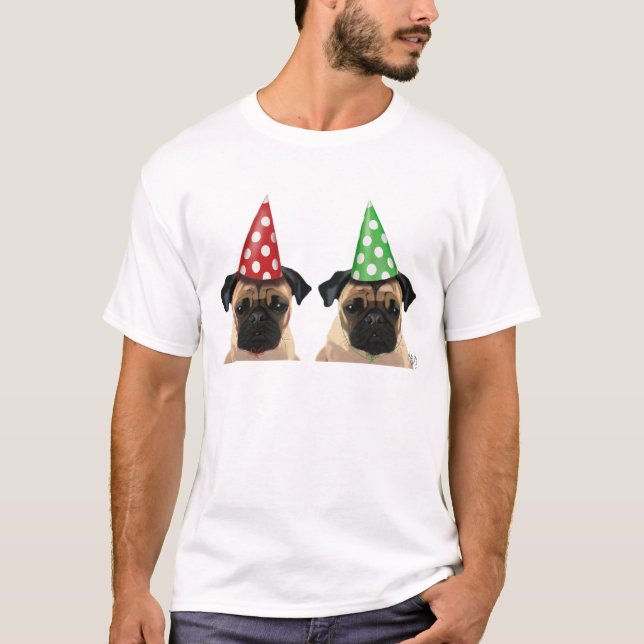 Party Pugs Pair T-Shirt (Front)