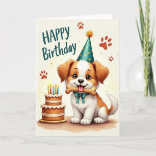 Party Pup Birthday Image Card