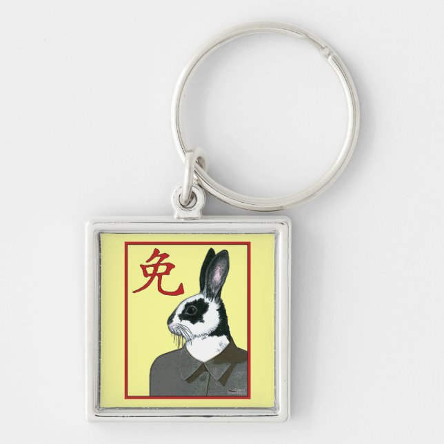 Party Rabbit Key Ring (Front)