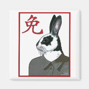 Party Rabbit Magnet