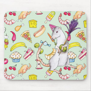 Party rat mouse mat