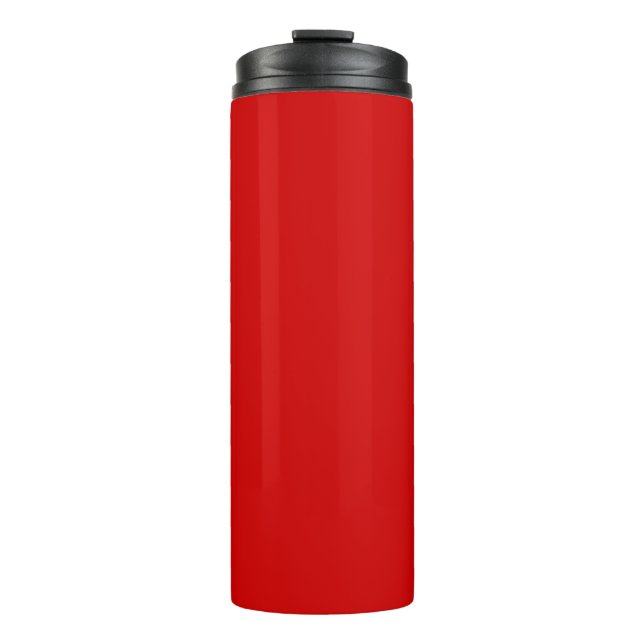 Party red solid  thermal tumbler (Front)