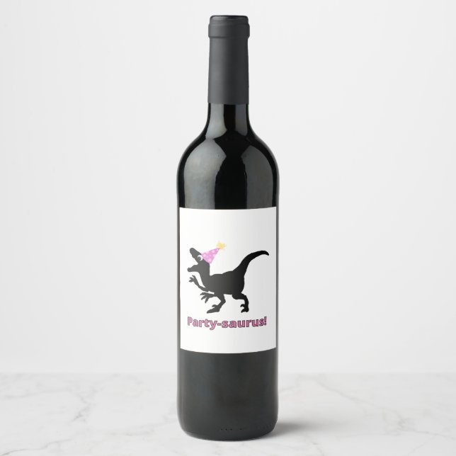 Party-saurus!   wine label (Front)