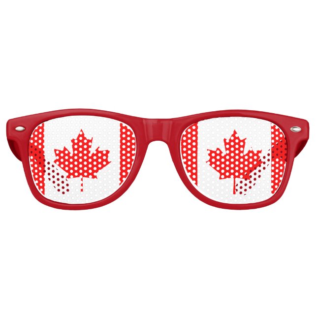 Party Shades & Canada Sunglasses / Canadian flag (Front)