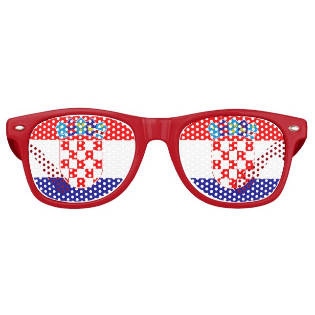 Party Shades & Croatia Sunglasses / Croatian flag (Front)