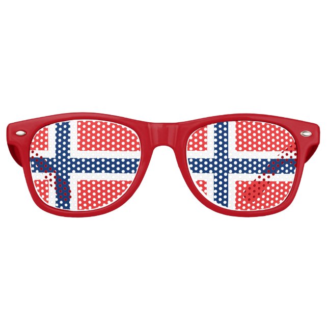Party Shades & Norway Sunglasses / Norwegian flag (Front)