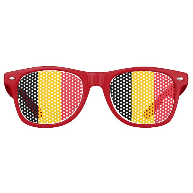 Party Shades Sunglasses - Belgium flag (Front)