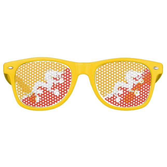 Party Shades Sunglasses - Bhutan flag (Front)