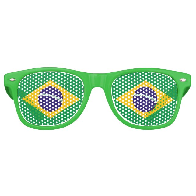 Party Shades Sunglasses - Brazil flag (Front)
