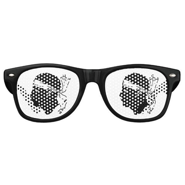 Party Shades Sunglasses - flag of Corsica (Front)