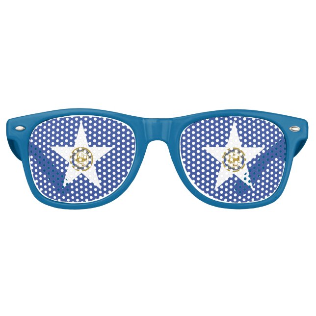 Party Shades Sunglasses - flag of Houston (Front)