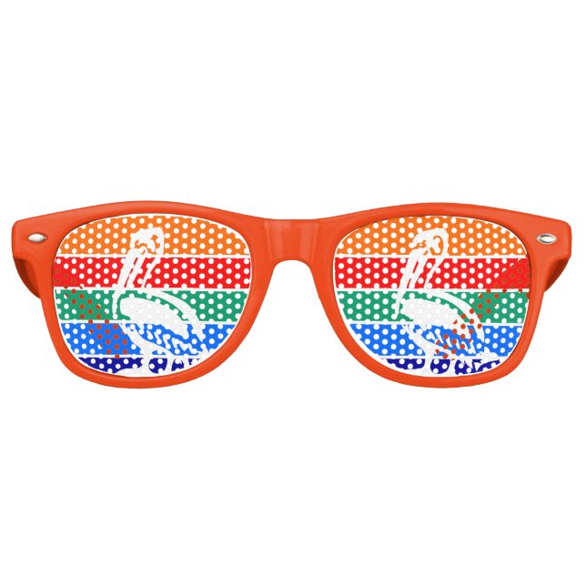 Party Shades Sunglasses, flag of St. Petersburg (Front)
