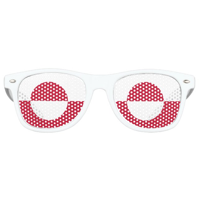 Party Shades Sunglasses - Greenland flag (Front)