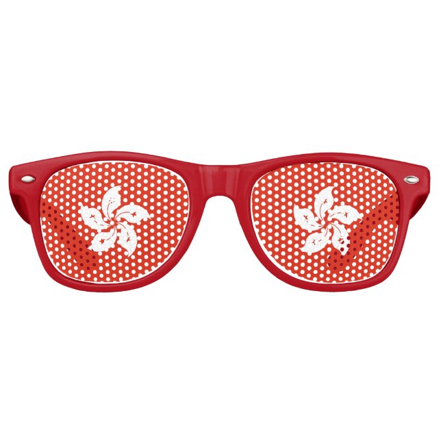 Party Shades Sunglasses - Hong Kong flag (Front)