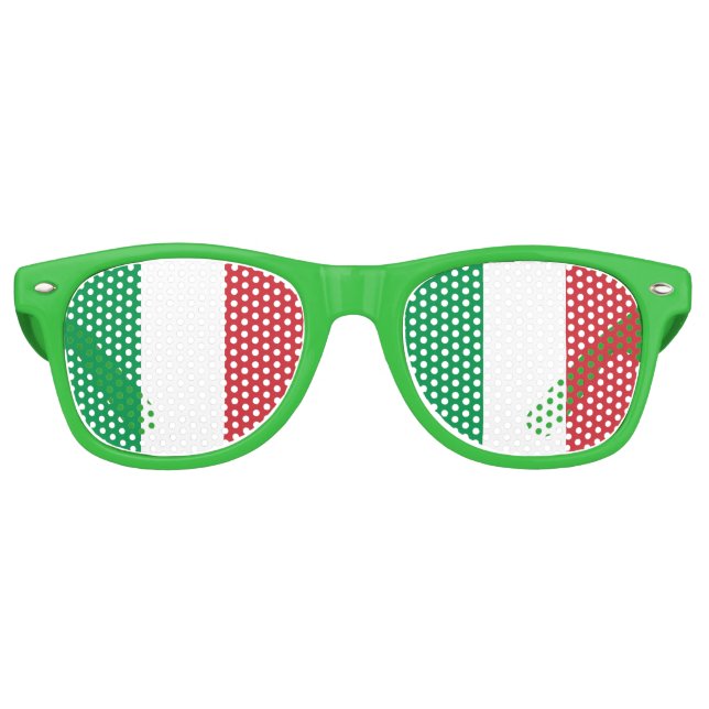 Party Shades Sunglasses - Italy flag (Front)