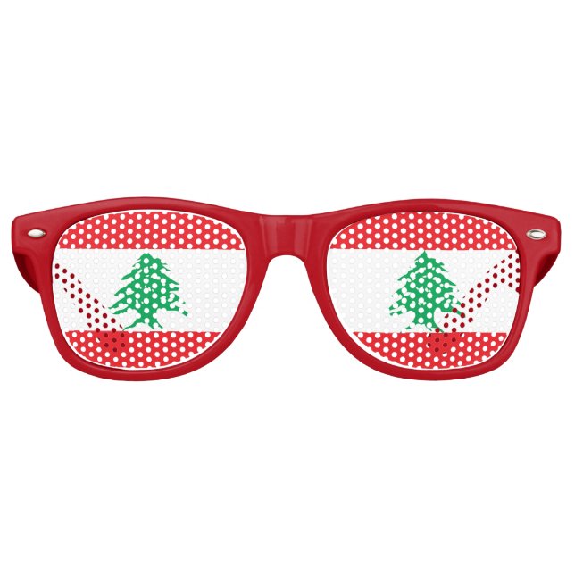 Party Shades Sunglasses - Lebanon flag (Front)