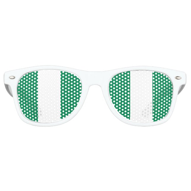 Party Shades Sunglasses - Nigeria flag (Front)