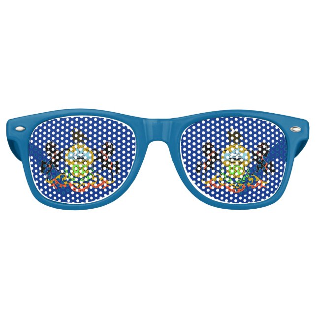 Party Shades Sunglasses - Pennsylvania State flag (Front)