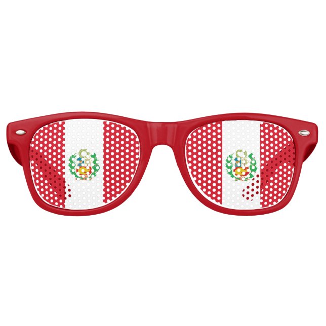 Party Shades Sunglasses - Peru flag (Front)