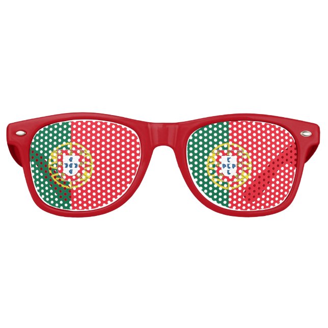 Party Shades Sunglasses - Portugal flag (Front)