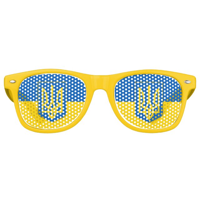 Party Shades Sunglasses - Ukraine flag (Front)