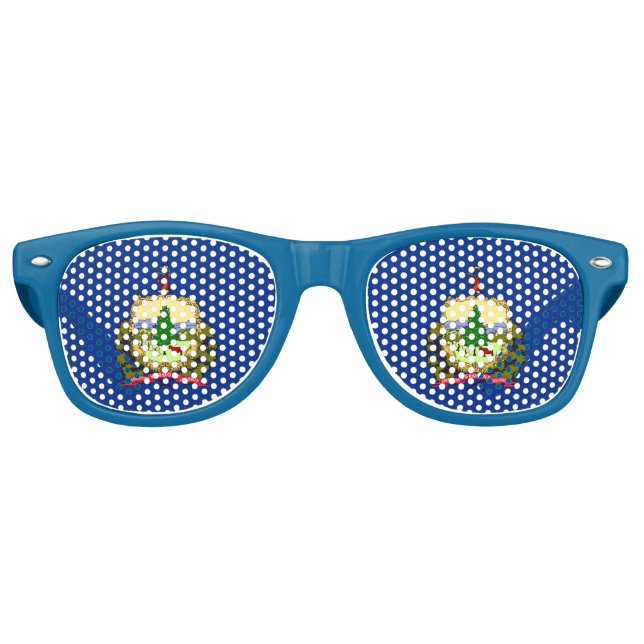 Party Shades Sunglasses - Vermont flag (Front)
