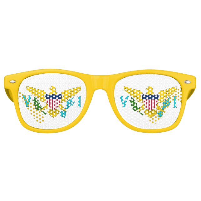 Party Shades Sunglasses - Virgin Island flag (Front)