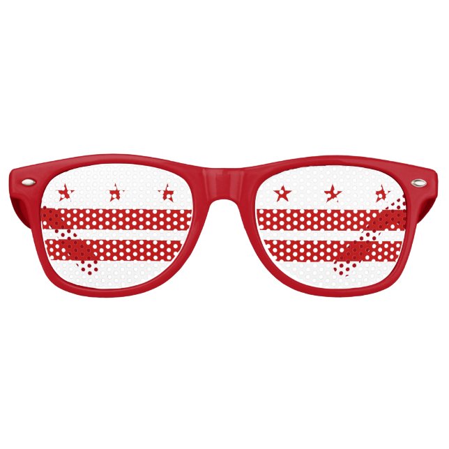 Party Shades Sunglasses - Washington DC flag (Front)