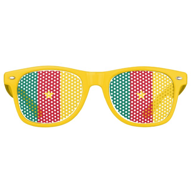 Party Shades Sunglasses with flag of Cameroon (Front)