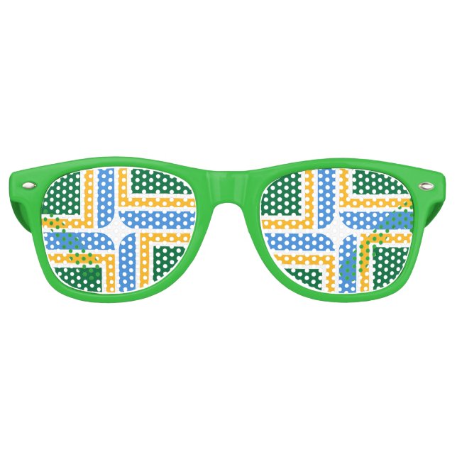 Party Shades Sunglasses with flag of Portland (Front)