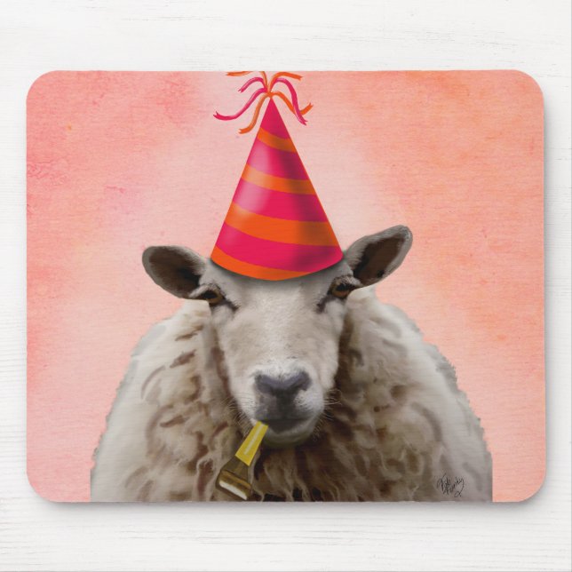 Party Sheep 2 Mouse Mat (Front)