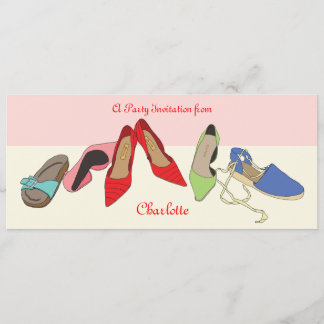 Party Shoes design - personalised Invitation
