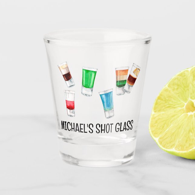 Party Shot Drink Alcohol Party Personalised Gift Shot Glass (Front)