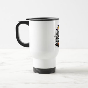 Party Skeleton Dragons Trick or Beer Travel Mug