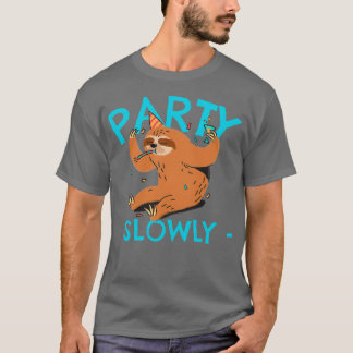 Party Slowly Birthday Sloth T-Shirt