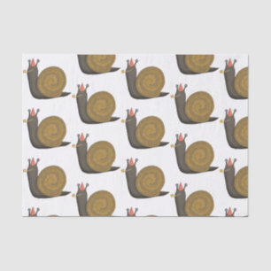 Party Snail Illustration Tissue Paper