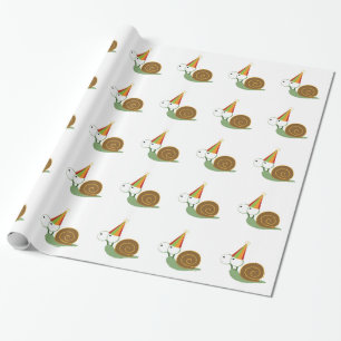 Party Snail Wrapping Paper