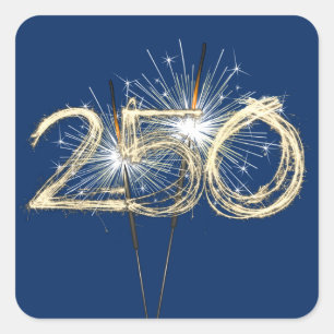 Party Sparklers For America's 250th Birthday Square Sticker